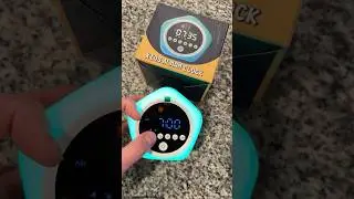 Kids Alarm Clock with Red Green Light, OK to Wake Clock, Night Light Toddler Training Alarm Clock