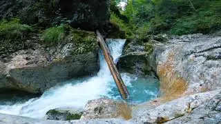Musique relaxante calme  Belle, beaut&eacute;, automne, cascades, d&eacute;bit, for&ecirc;t, vert, paysage, nature
