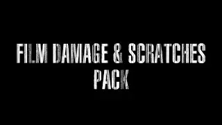 Film Damage & Scratches.  Pack. Loop. Stock Motion Graphics