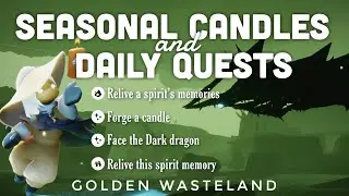 Seasonal Candles + Daily Quest in Golden Wasteland | sky children of the light | Noob Mode