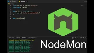 Nodemon - auto restart your node js applications.