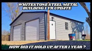 Honest Review -1 Yr Update Of Metal Building From Whitestone Steel