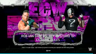 WWE 2K25 — Rob Van Dam vs. Rey Mysterio — Legends of ECW