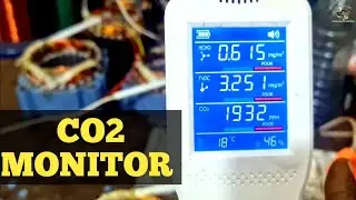 CO2 MONITOR  / HCHO IN AIR  / TVOC IN AIR  / HOW TO USE CO2 MONITOR IN WORKSHOP  !