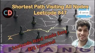 Shortest Path Visiting All Nodes | Leetcode 847 | Live coding session 🔥🔥 | BFS + Bit Manipulation