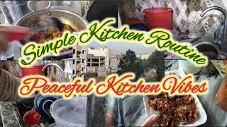Daily Kitchen Cleaning & Simple Food Routine | Real Housewife Morning Routine | Simple Living