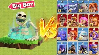BIG BOY vs All Max Troops - Clash of Clans