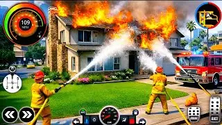 Firetruck City Rescue Simulator 3D - Us Emergency 911 Firefighter Driver - Android GamePlay 