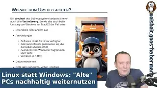 Linux statt Windows: 