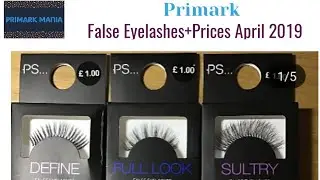False Eyelashes by Primark/ Penneys + price April 2019