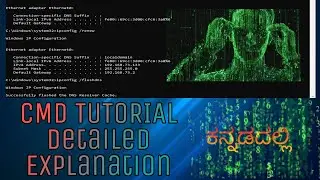 Full tutorial on cmd commands and tricks  for beginner's |Command prompt tutorial | kannada