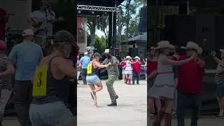 LA Danser | Moriah Hargrave - Slow Mo Crossover with Josh Kirby at Breaux Bridge Crawfish Festival