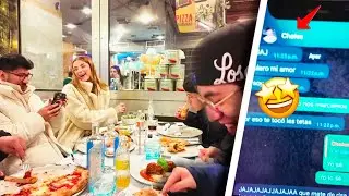 ZEIN, ALEXA, GLOGLO Y DIEGO COMIENDO PIZZA 💥 CHALES ENVIA UN MENSAJE A DIEGO 💥 MI AMOR Q ESTA PASAND
