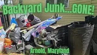Backyard Junk Gone in 40 Minutes! | Arnold, MD Cleanout + Testimonial