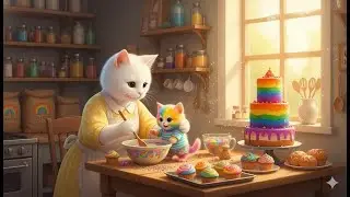 🌈🌈🐱 Rainbow Cat's Naughty Prank, Cat Mom Can&rsquo;t Catch a Break! 🌈🌈🐱Part 2