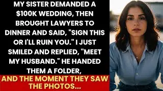 Sis Demanded $100k Wedding &ldquo;Sign This Or I&rsquo;ll Ruin You&rdquo;&mdash;I Said &ldquo;Meet My Husband&rdquo; He Handed Them...
