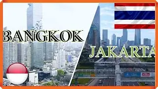 FOREIGNER react to : SKYLINE OF JAKARTA INDONESIA VS BANGKOK THAILAND Drone Footage (BEST reaction)