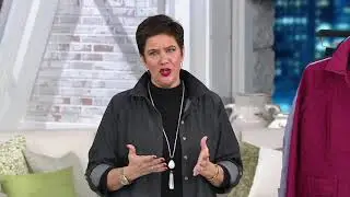 Joan Rivers Quilted Barn Jacket with Pocket Detail on QVC
