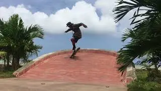 BRAD AND BUTTER tropical skateboarding (mobile clips) @ Palaboy Skatecamp