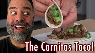 Authentic Carnitas Recipe | Crispy & Juicy Pork Tacos with Avocado Tomatillo Salsa