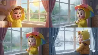 Learn Weather Words! 🌈 Easy English Kids Song #NurseryRhymes #WeatherSong #LearnEnglish #BabySongs