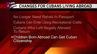 Changes for Cubans living abroad