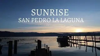 sunrise at Lake Atitl&aacute;n.