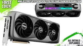 MaxSun RTX 4090 MegaGamer Series With Five Fans Launched - Explained All Spec, Features And More