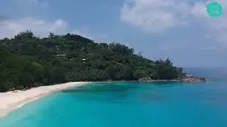 3 Minutes Meditation Video of the beautiful Turquoise Water in Seychelles 4K #TravelWithFunk