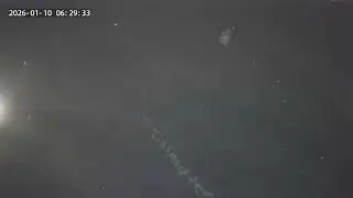 Comet ☄️ or meteor shooting across the sky @ 0:33 I bottom left by the moon