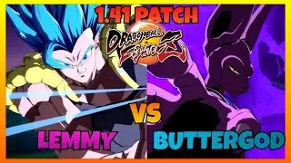 DBFZ LEMMY vs BUTTERGOD gameplays (Fusion Bros, Adult Gohan vs Super Baby 2, Vegito, Beerus)