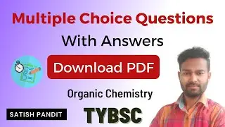Organic Chemistry MCQ with Answers PDF Download | BSC 3r Year Organic chemistry MCQs with answers