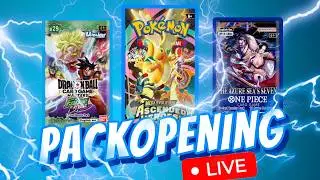 DBZ, One Piece, Pokemon Pack Opening !packs