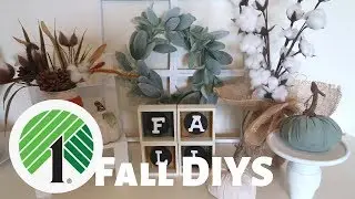 FARMHOUSE DOLLAR TREE FALL DIYS | FALL DIY HOME DECOR | DOLLAR TREE FALL DECOR | BURLAP FABRIC