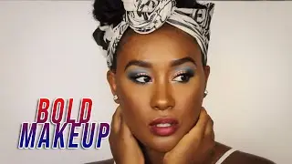 BOLD INDEPENDENCE DAY EYE +LIP MAKEUP TUTORIAL | MikeyaOnly