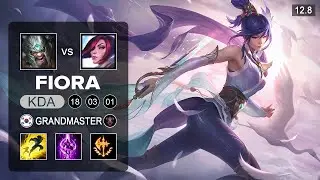 Fiora vs Tryndamere Top - KR Grandmaster - Patch 12.8 Season 12