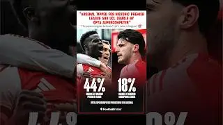 Arsenal: Historic Double Favourite🤩 #Arsenal #PremierLeague #UCL #Opta #Supercomputer #HistoryMakers