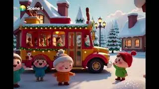 Reindeer Song on the Bus | Nursery Rhymes for Kids | Baby Songs & Fun Learning Cartoon USA