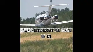 Hawker Beechcraft 750 taxing on 12l #plane #airplane #aviation #avgeek