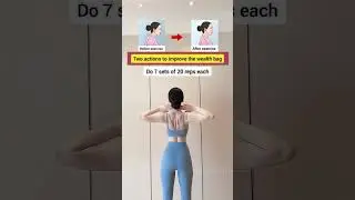 Two exercises to enhance your posture, open your shoulders, and sculpt a beautiful back! #fitness