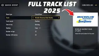 Forza Motorsport - Full Track List