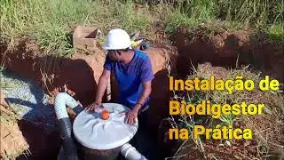 INSTALAÇÃO DE FOSSA  BIODIGESTORA NA PRÁTICA