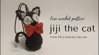 FREE AMIGURUMI PATTERN | JIJI THE CAT | KIKI'S DELIVERY SERVICE