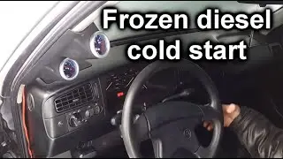 Diesel winter cold start compilation | -25*C | s.3 ep.65 | Odpalanie diesla na mrozie -25