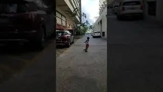 Scooter Out Parking Garage