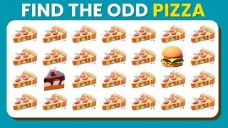 Find the ODD One Out - Pizza Edition 🥝🍓🍒| Easy, Medium, Hard | Quiz iq