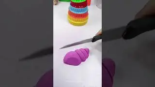 Satisfying Kinetic Sand Cutting #shorts #satisfying #kineticsand #cutting #kineticsandcutting