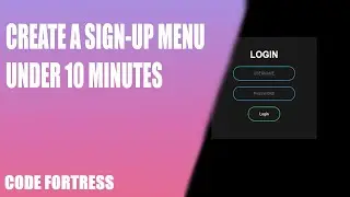how to create a sign-up menu using html, CSS and JavaScript
