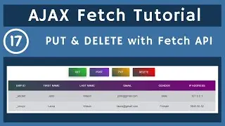 17. PUT & DELETE Examples with Fetch API for AJAX | AJAX Tutorial | UiBrains | NAVEEN SAGGAM