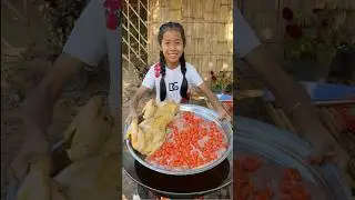 Yummy chicken ovary cooking by Country girl